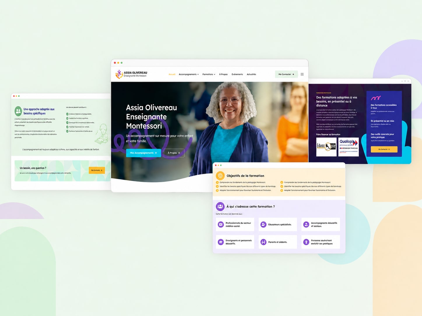 Site internet Assia Olivereau